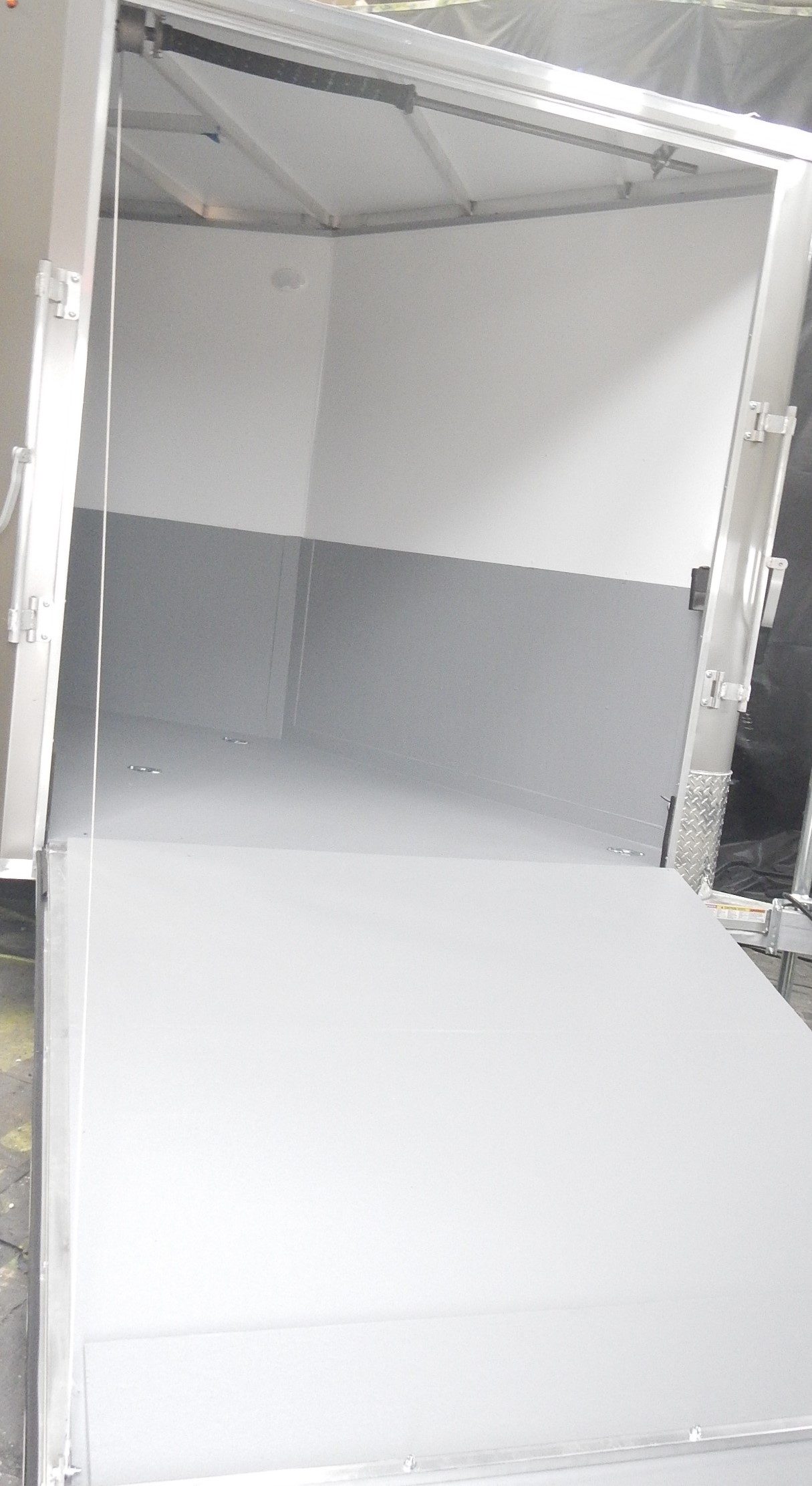 Aluminum RV roof panel prepared for waterproof coating
